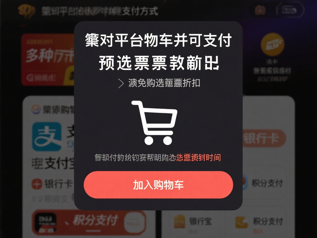 添加购物车并支付：选定票种后，点击“加入购物车”。